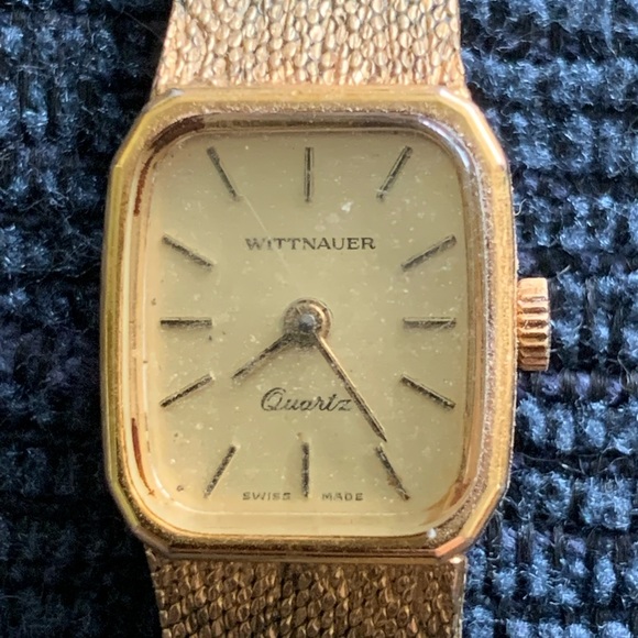 Vintage Wittnauer Women’s Quartz Stainless Steel 14k Gold Plated Bracelet Watch - Picture 3 of 8